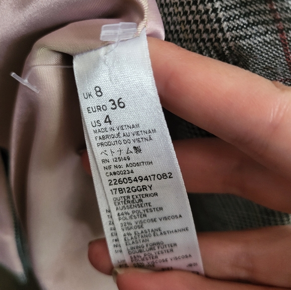 Topshop Houndstooth Blazer - Picture 5 of 7